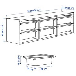 Стеллаж навесной Ikea Trofast 93x30 (Сосна) Thumb