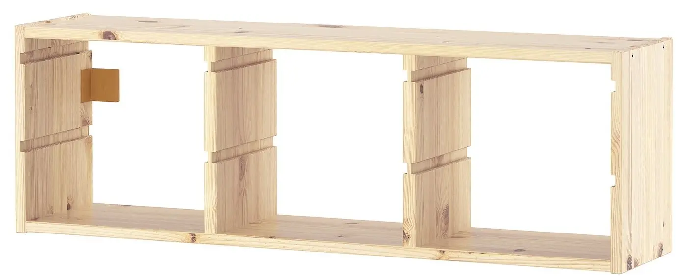 Стеллаж навесной Ikea Trofast 93x30 (Сосна)