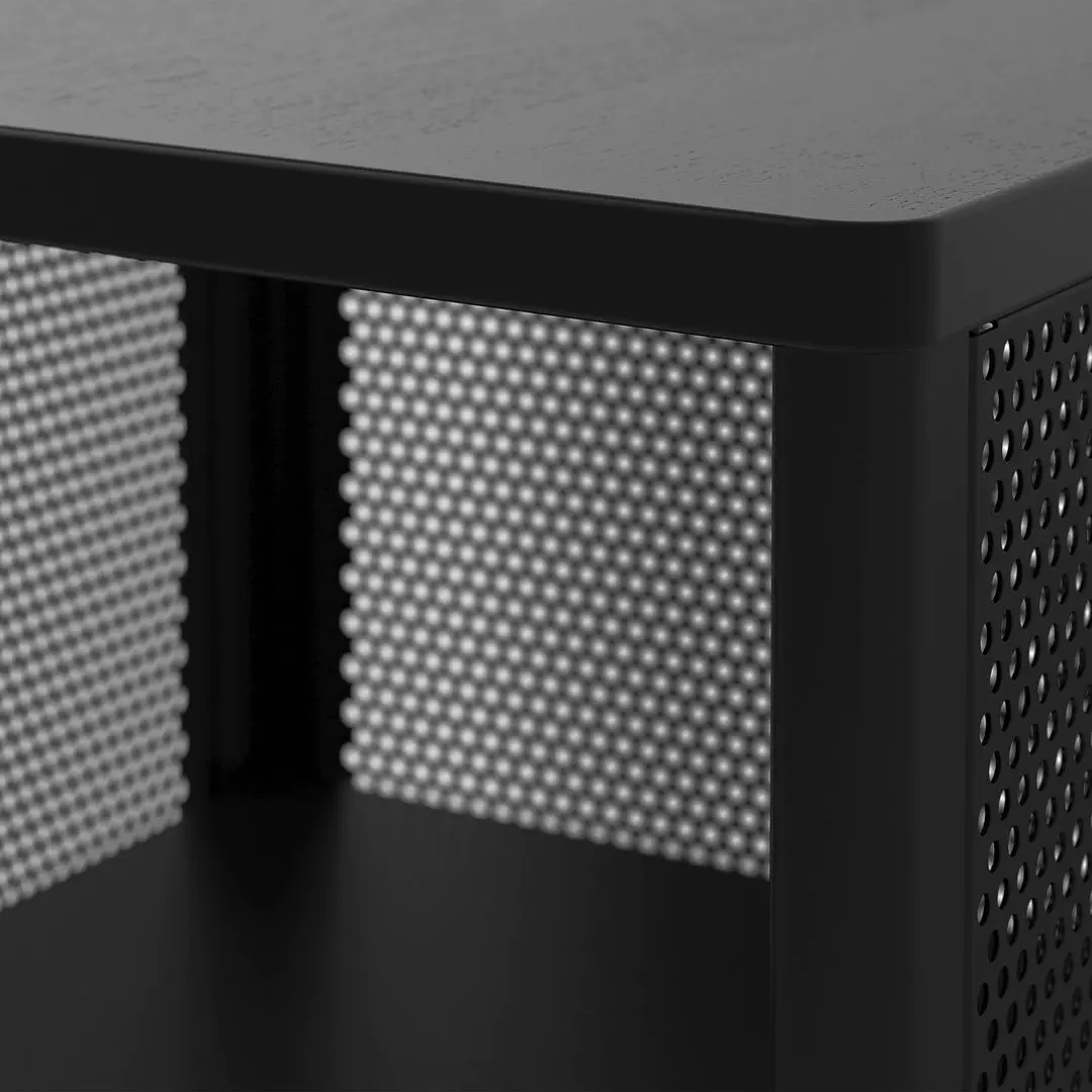 Tumba Ikea Bekant cu rotile/plasa de sarma 41x101 (Negru) - 4