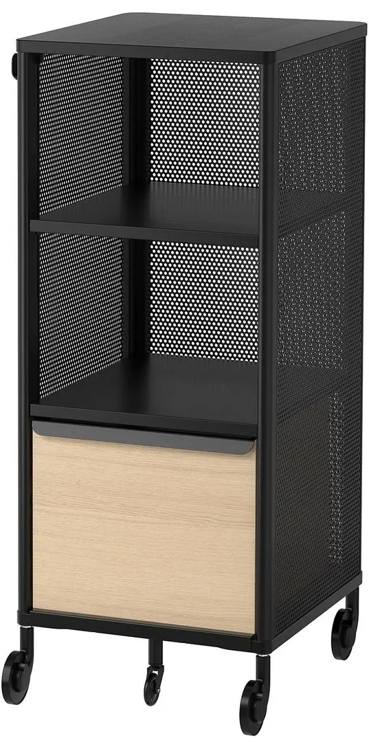 Tumba Ikea Bekant cu rotile/plasa de sarma 41x101 (Negru)