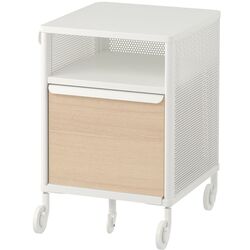 Tumba Ikea Bekant cu rotile/plasa de sarma 41x61 (Alb)