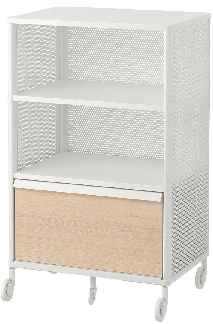 Tumba Ikea Bekant cu rotile/plasa de sarma 61x101 (Alb)