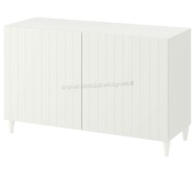 Тумба Ikea Besta с дверцами 120x42x74 (Белый/Суттервикен/Каббарп Белый)