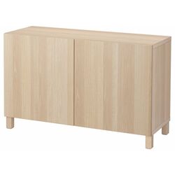 Tumba Ikea Besta cu usi 120x42x74 (Aspect Stejar Antichizat/Lappviken/Stubbarp/Aspect Stejar Antichizat)