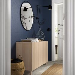 Tumba Ikea Besta cu usi 120x42x74 (Aspect Stejar Antichizat/Lappviken/Stubbarp/Aspect Stejar Antichizat) Thumb