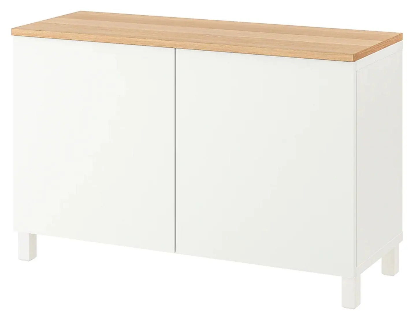 Tumba Ikea Besta cu usi 120x42x76 (Alb/Lappviken/Stubbarp Alb)