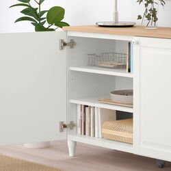 Tumba Ikea Besta cu usi 120x42x76 (Alb/Smeviken/Kabbarp Alb) Thumb