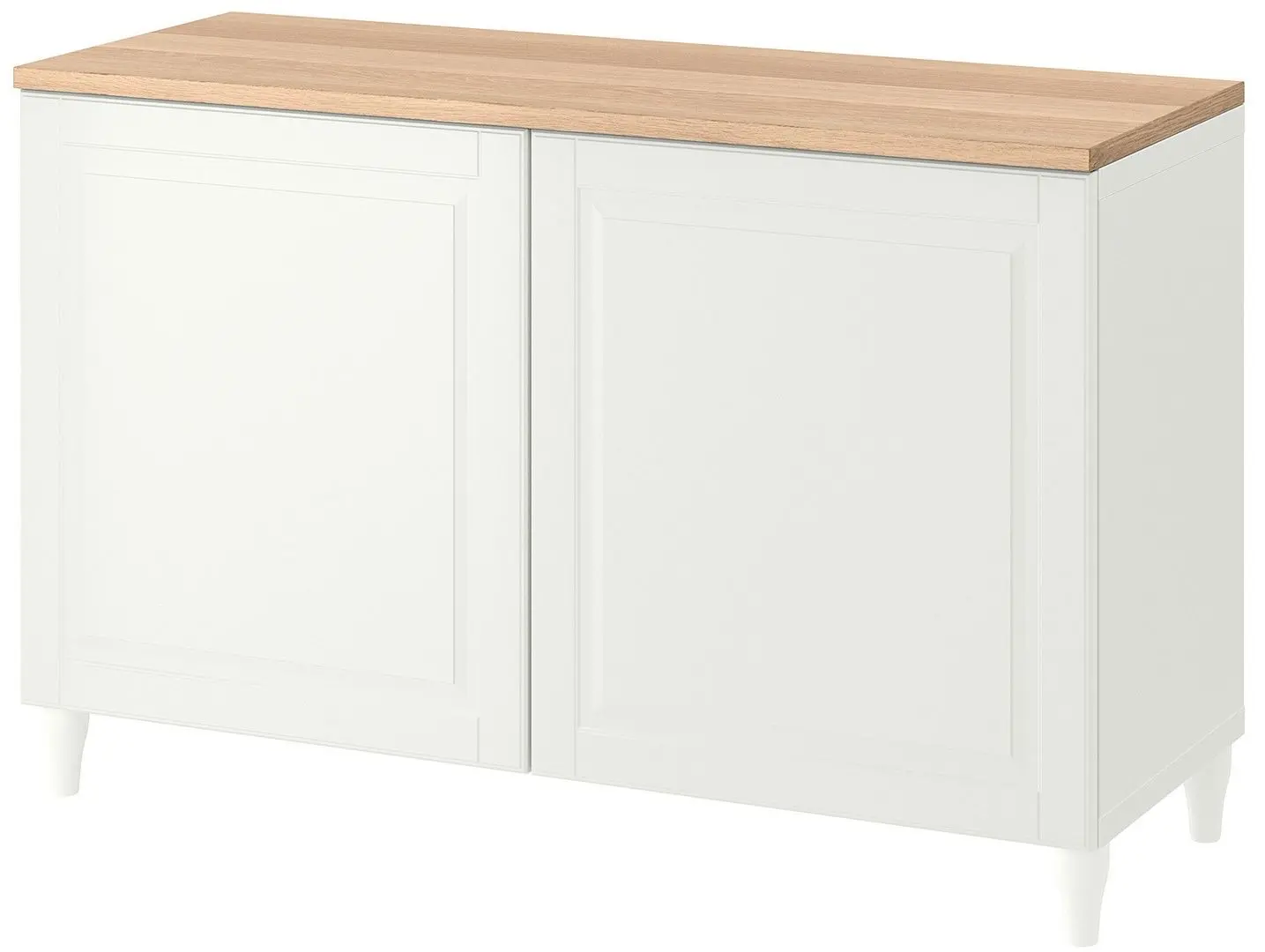 Tumba Ikea Besta cu usi 120x42x76 (Alb/Smeviken/Kabbarp Alb)