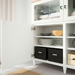 Bufet Ikea Besta cu usi 180x42x112 (Alb/Sutterviken/Kabbarp Sticla Alb) Thumb