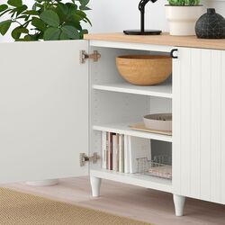 Tumba Ikea Besta cu usi 180x42x76 (Alb/Sutterviken/Kabbarp Alb) Thumb