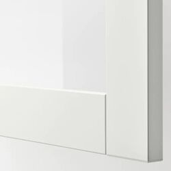 Буфет Ikea Besta/Lappviken/Sindvik прозрачное стекло 180x42x112 (Белый) Thumb