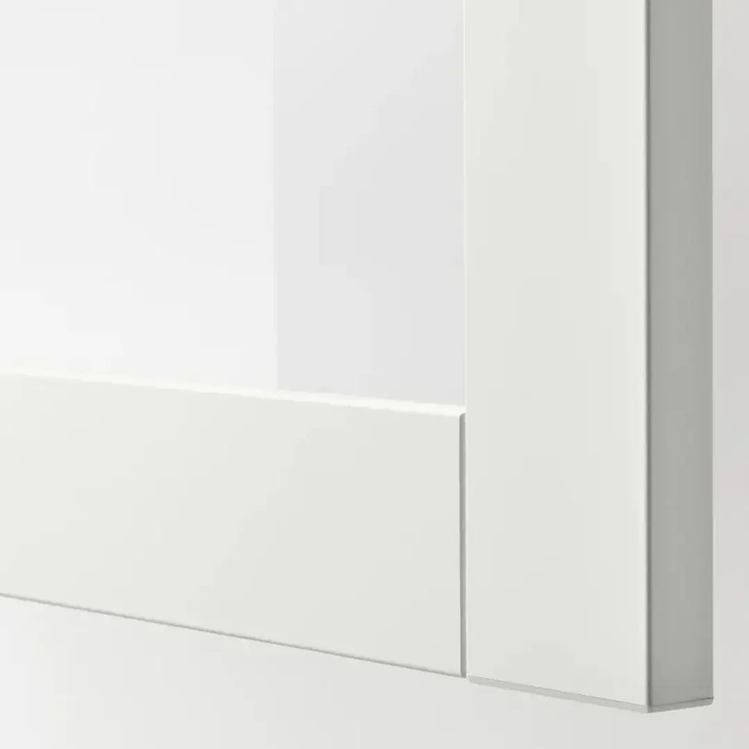 Буфет Ikea Besta/Lappviken/Sindvik прозрачное стекло 180x42x112 (Белый) - 3