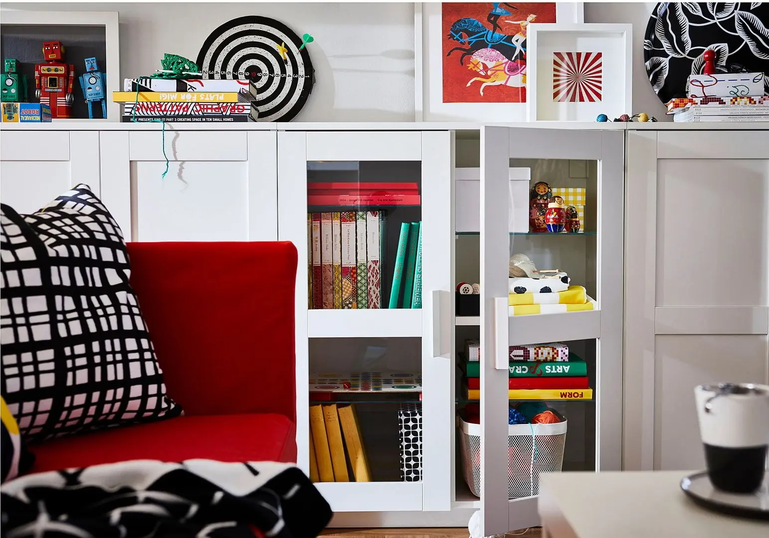 Тумба Ikea Brimnes с дверями 78x95 (Белый)