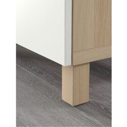 Tumba Ikea Besta cu sertare 180x40x74 (Aspect Stejar Antichizat/Lappviken Alb) Thumb