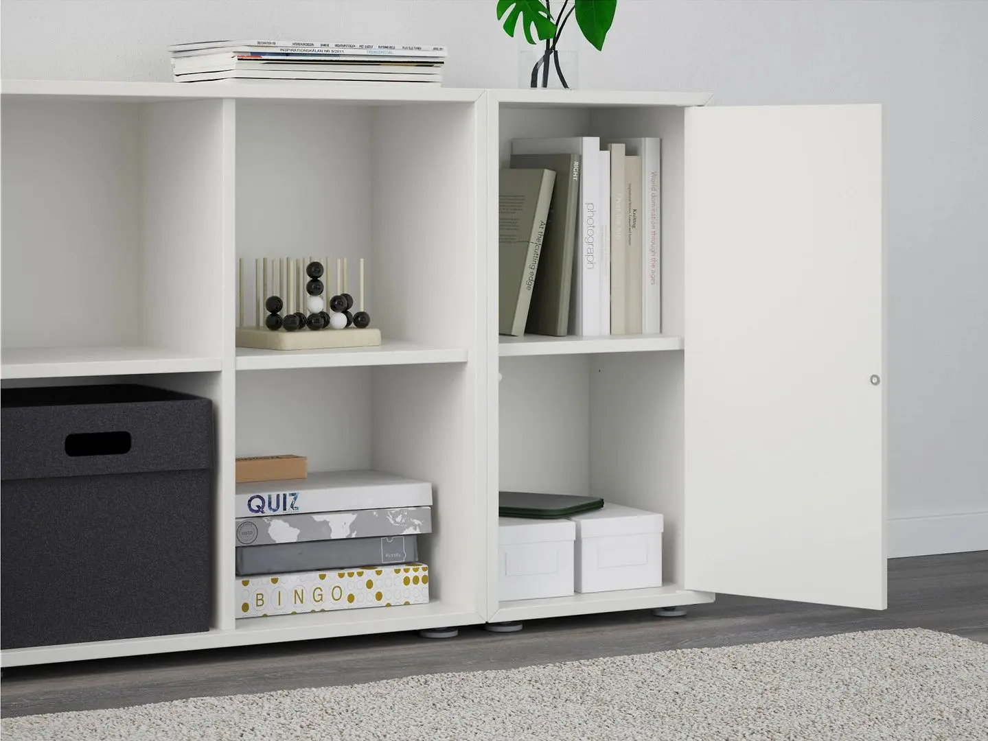 Etajera Ikea Eket 105x35x72 (Alb)