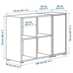 Etajera Ikea Eket 105x35x72 (Alb) Thumb