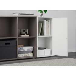 Стеллаж Ikea Eket 105x35x72 (Белый/Темно-серый) Thumb