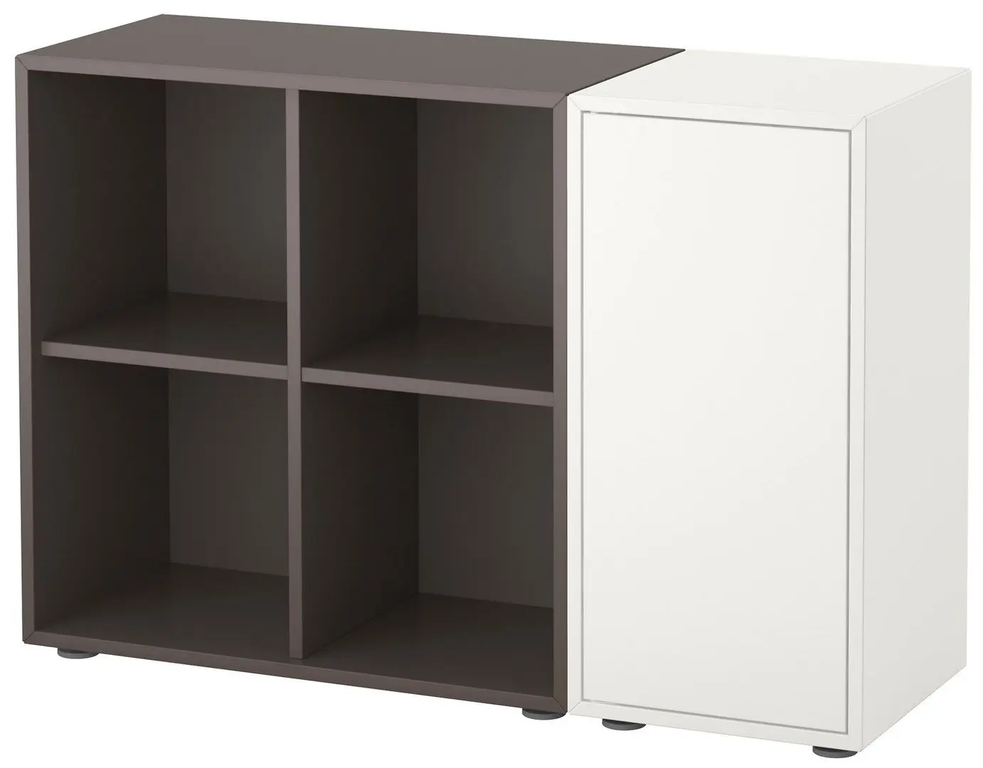 Стеллаж Ikea Eket 105x35x72 (Белый/Темно-серый)