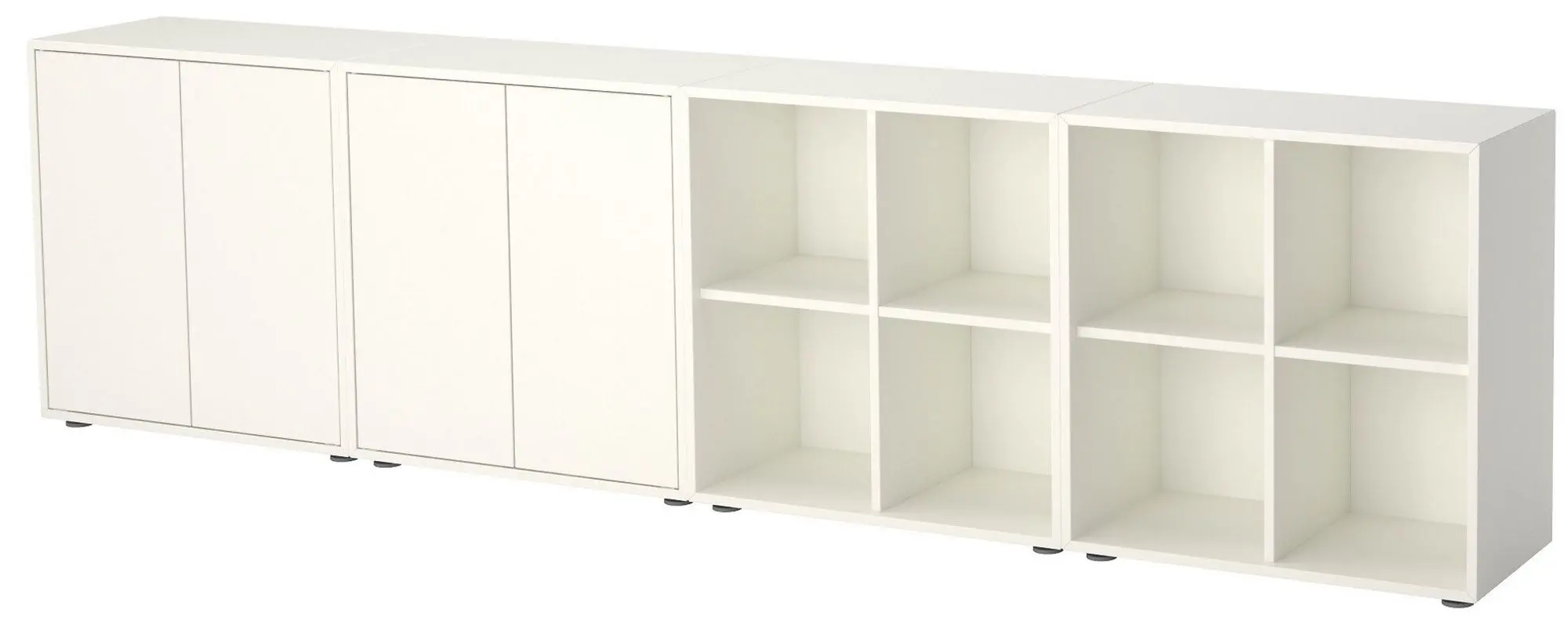 Etajera combinata Ikea Eket 280x35x72 (Alb)