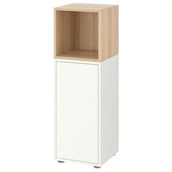 Тумба Ikea Eket 35x35x107 (Белый/Под Беленый Дуб)