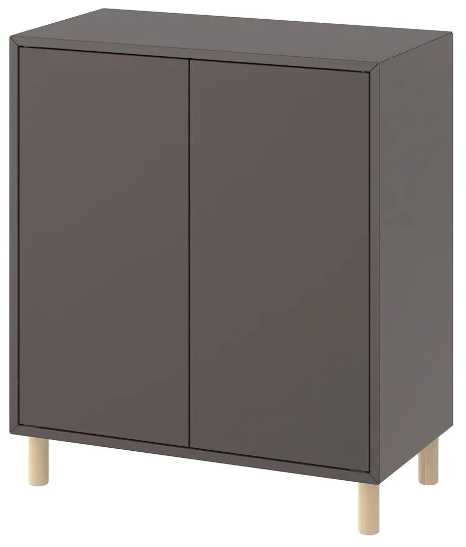 Tumba Ikea Eket 70x35x80 (Gri Inchis/Lemn)