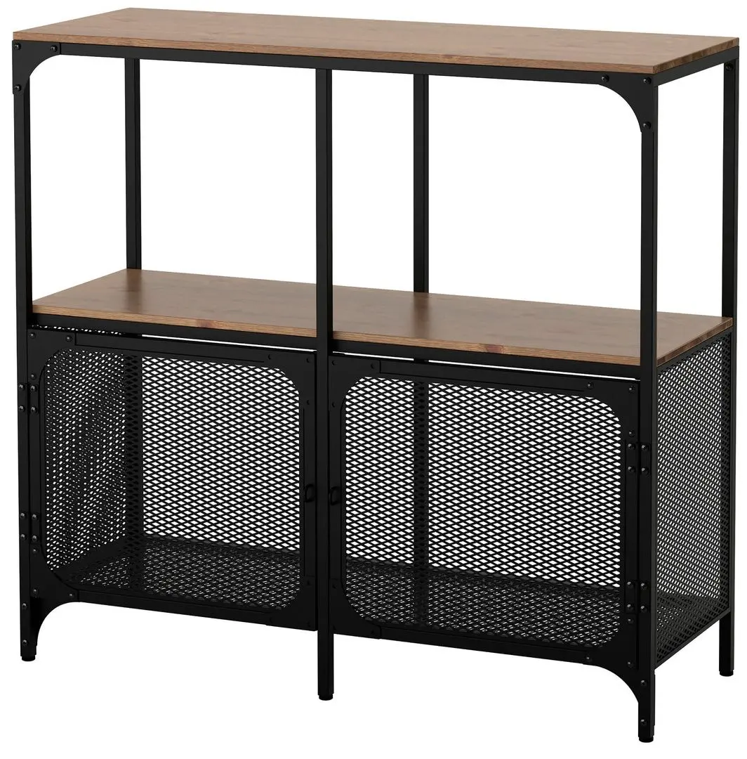 Etajera Ikea Fjallbo 100x95 (Negru)