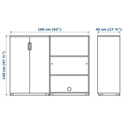 Tumba Ikea Galant 160x120 (Alb) Thumb