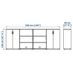 Тумба Ikea Galant 320x120 (Дубовый Шпон/Белый) Thumb