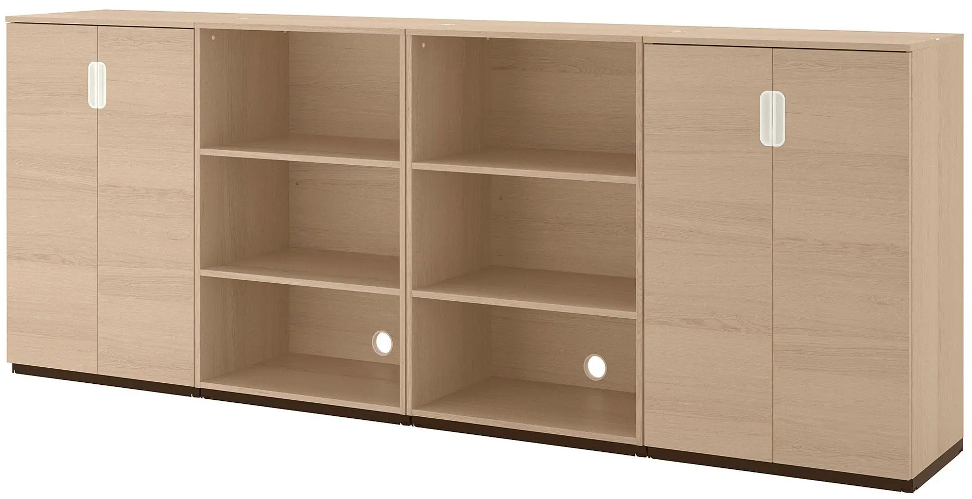Тумба Ikea Galant 320x120 (Дубовый Шпон/Белый)