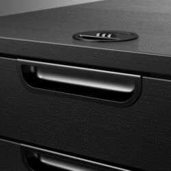 Tumba cu rotile Ikea Galant cu rotile 45x55 (Furnir frasin/Negru) Thumb