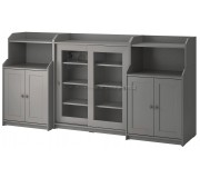 Тумба Ikea Hauga 244x46x116 (Серый)