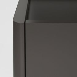 Tumba Ikea Idasen cu usi/sertare (Gri Inchis) Thumb