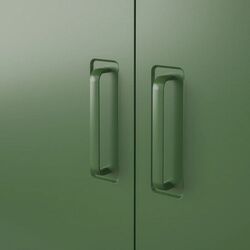 Tumba Ikea Idasen cu usi/sertare (Verde) Thumb