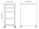 Tumba Ikea Micke cu rotile 35x75 (Alb)