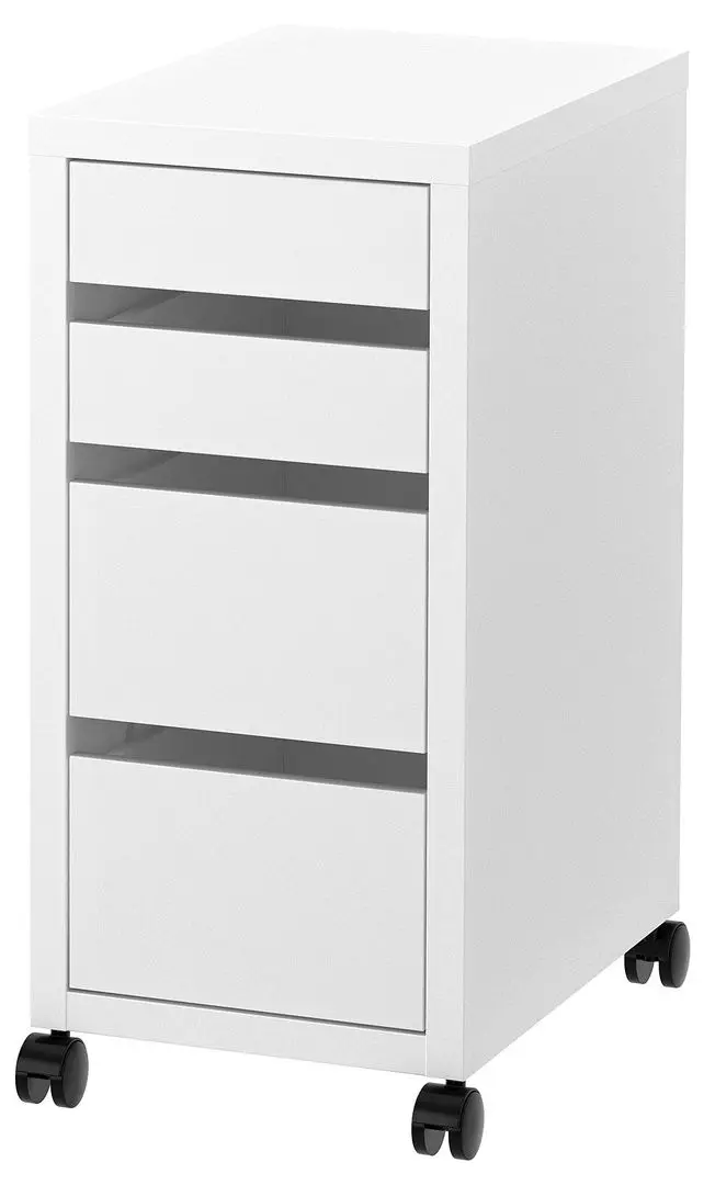 Tumba cu rotile Ikea Micke cu rotile 35x75 (Alb)