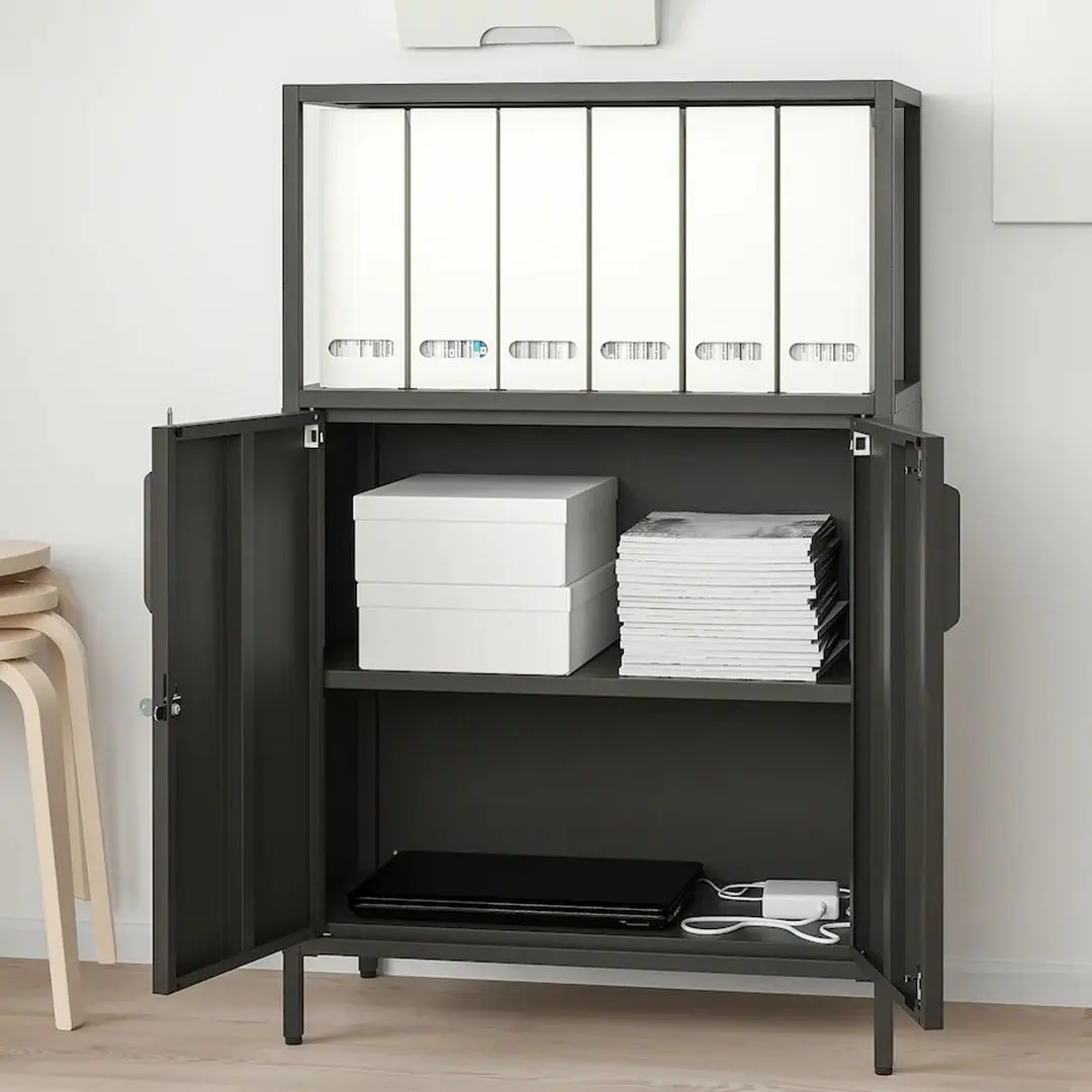 Tumba Ikea Trotten cu usi 70x110 (Antracit)