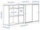 Система хранения Ikea Vihals 190x47x90 (Белый)