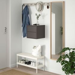 Tumba suspendata Ikea Besta cu 2 sertare 35x35x35 (Gri-inchis) Thumb