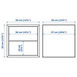 Tumba suspendata Ikea Besta cu 2 sertare 35x35x35 (Gri-inchis) Thumb