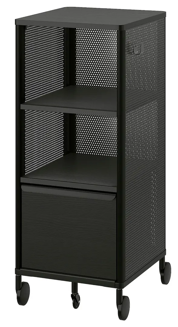 Tumba pe role Ikea Bekant 41x101 (Negru)