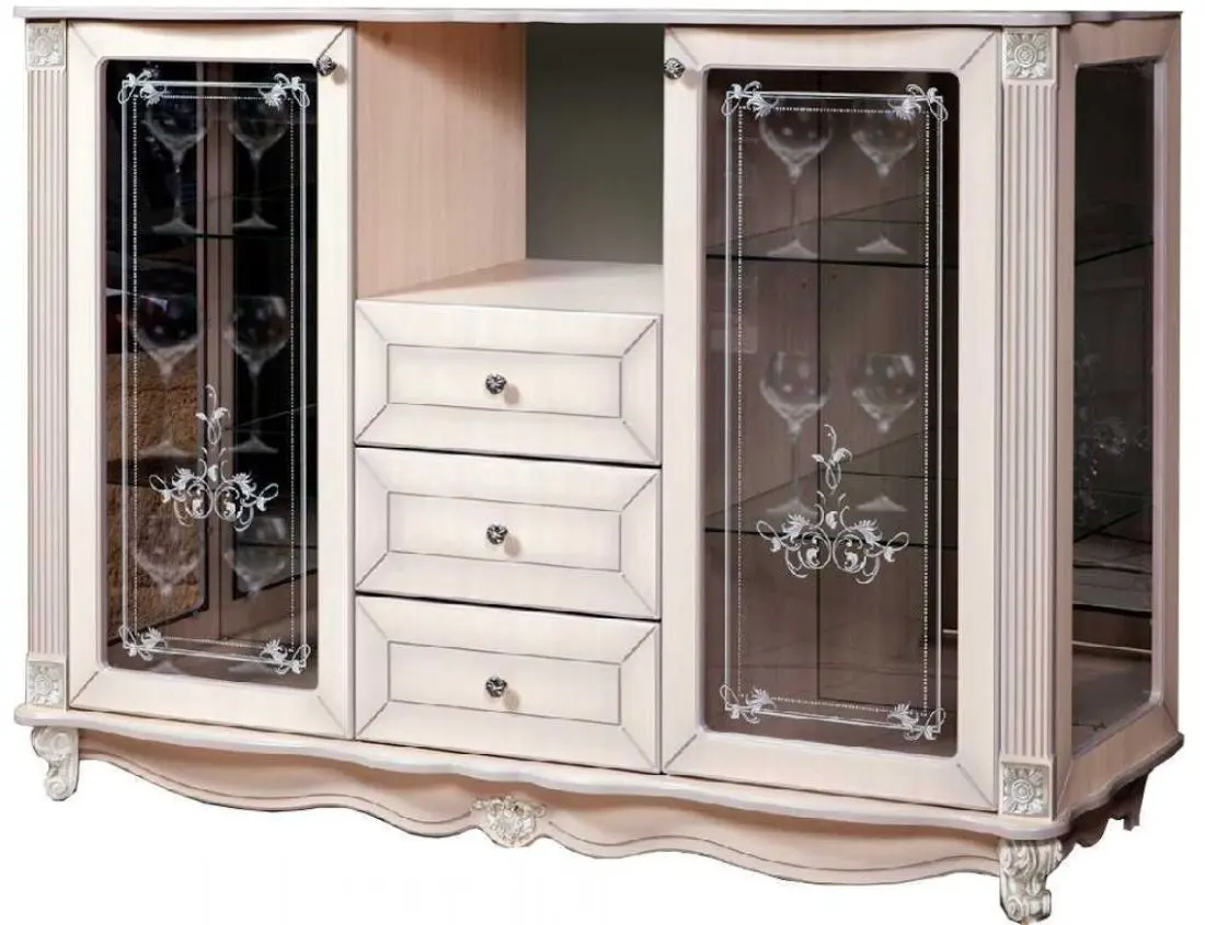 Comoda cu vitrina KMK 0441.1 Bakkara 2D3IA (Milk Oak)