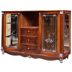 Comoda cu vitrina KMK 0441.1 Bakkara 2D3IA (Ekko Nut)