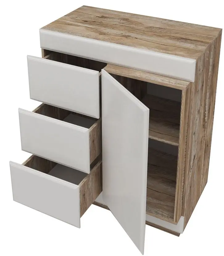 Tumba КМК 0554.2 Rokset 1D3IA (White Gloss/Yukkon oak)