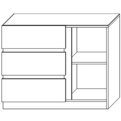 Tumba КМК 0651.3 Hilton 1U3S (Sonoma Oak/White Gloss) Thumb
