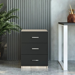 Комод Mirage Design Vario VO3-OB (Oak/Larex Black) Thumb