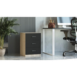 Комод Mirage Design Vario VO3-OB (Oak/Larex Black) Thumb