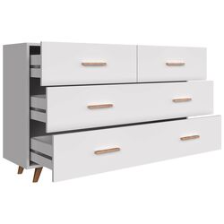 Comoda Mirjan24 Baca/Sweden 2 (White/Grey Gloss) Thumb