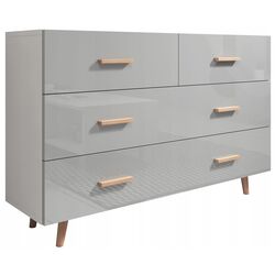 Comoda Mirjan24 Baca/Sweden 2 (White/Grey Gloss)