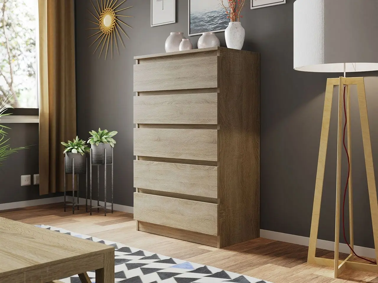 Comoda Mirjan24 Osko/Malwa M5 (Sonoma Oak) - 3