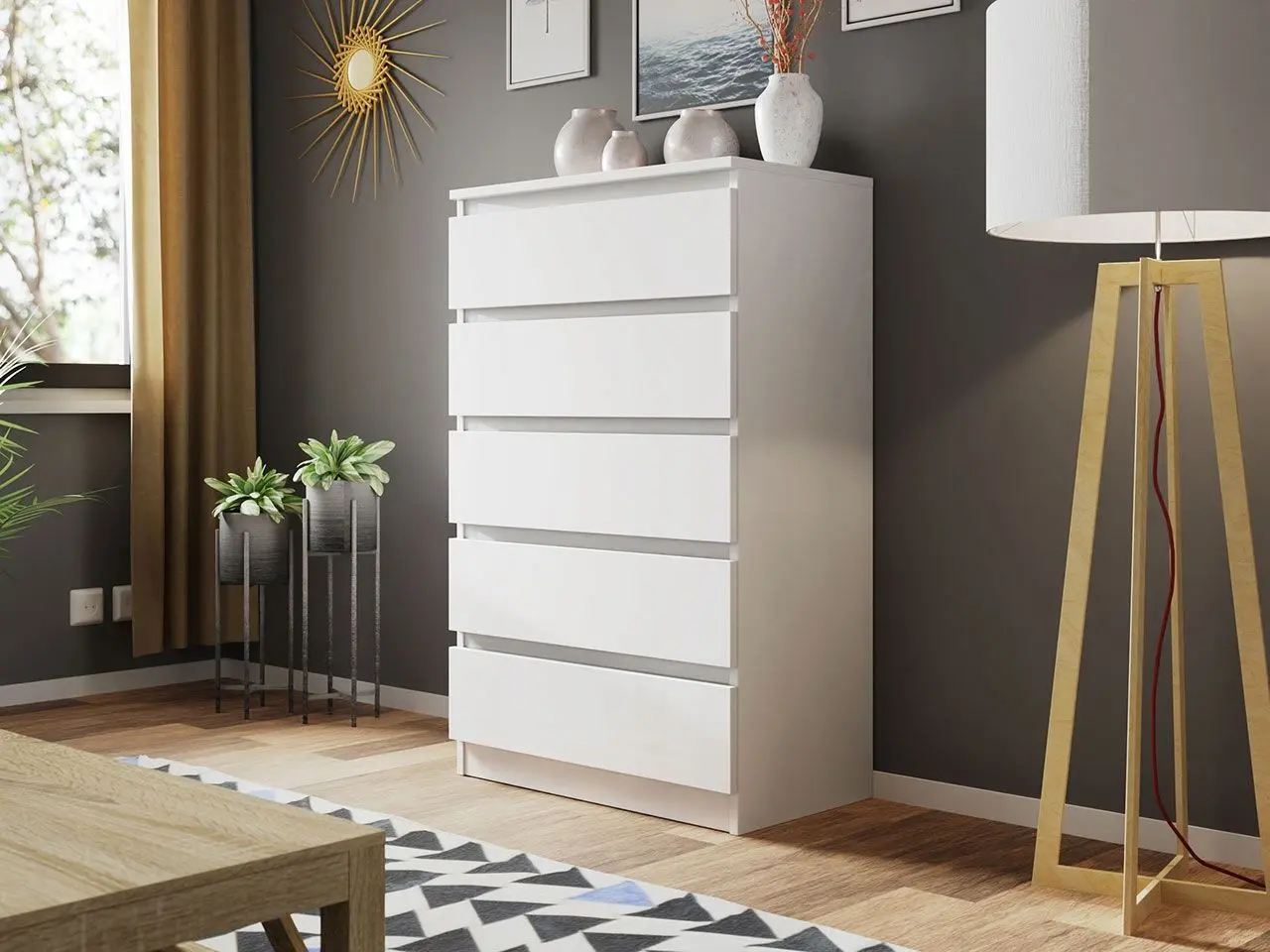 Comoda Mirjan24 Osko/Malwa M5 (White) - 2